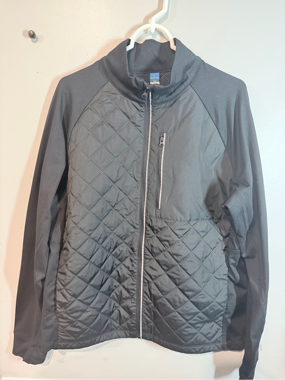 Old Navy Men's Black Quilted Full-Zip Jacket